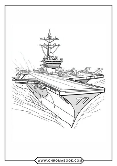 A vibrant ship sailing on waves with intricate designs for creativity. Perfect for a free printable coloring page!
