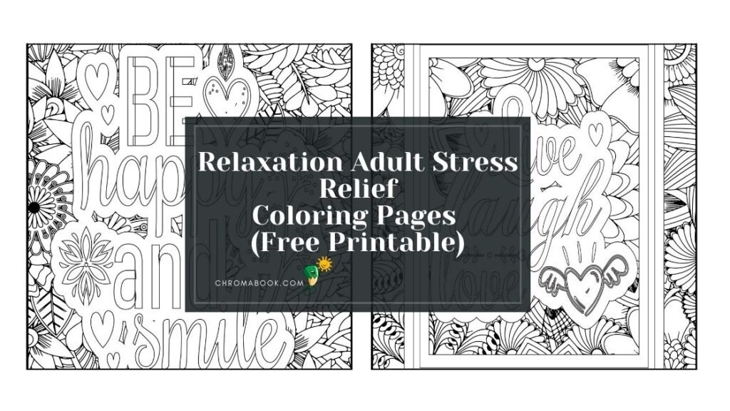 Relaxation Adult Stress Relief Coloring Pages