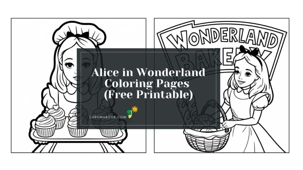 Alice in Wonderland Bakery Coloring - Alice In Wonderland Bakery Coloring Pages 1024x576 