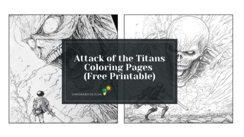 A detailed Attack on the Titans coloring page featuring iconic characters and scenes, perfect for fans! Free printable.