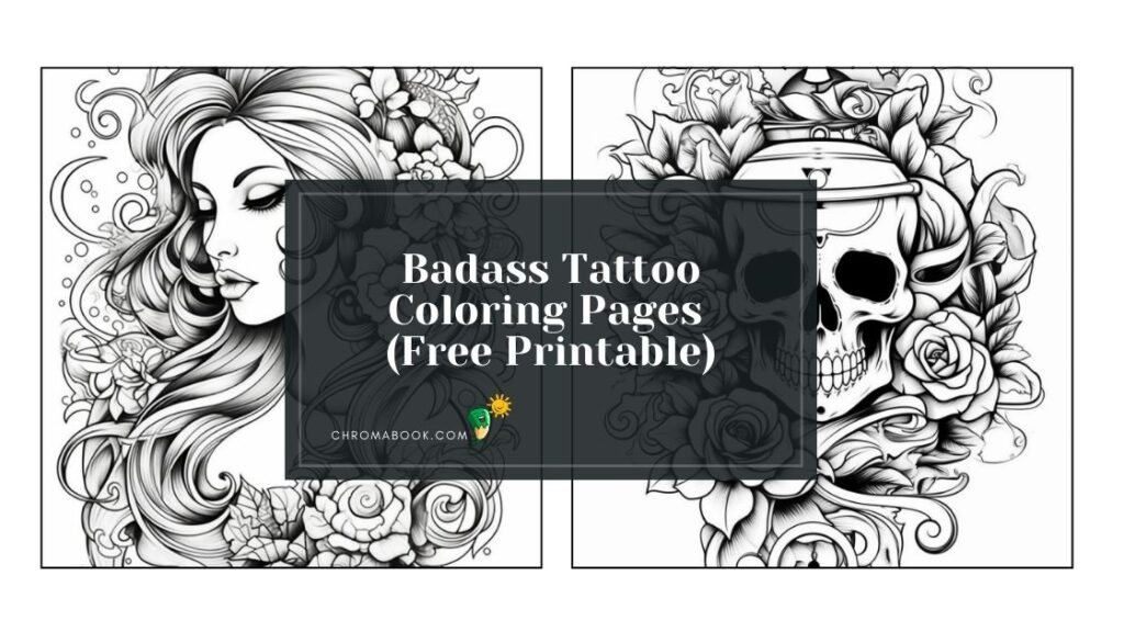 Badass Tattoo Coloring Pages Free - Badass Tattoo Coloring Pages 1024x576 