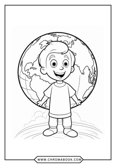 A detailed Earth-themed coloring page featuring intricate mandala patterns and natural elements; perfect for a free printable activity.