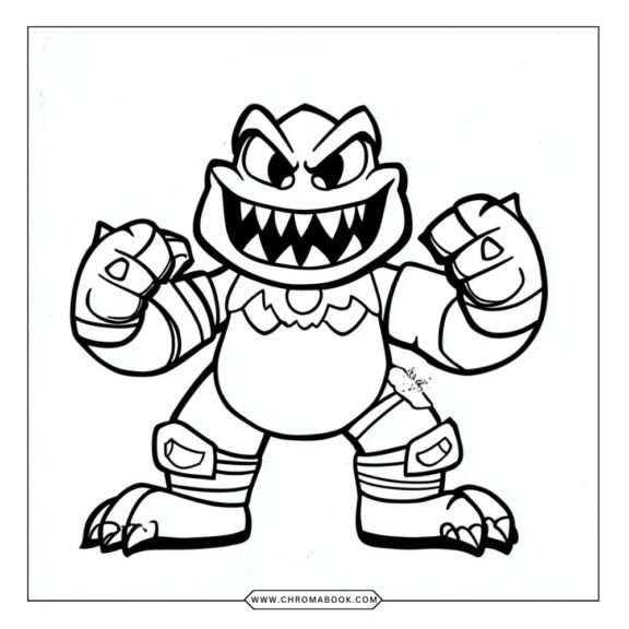 A fun Goo Jit Zu coloring page featuring dynamic characters in action poses, perfect for kids. Download this free printable now!