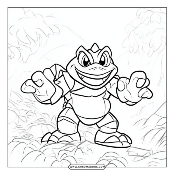 A fun Goo Jit Zu coloring page featuring dynamic characters in action poses, perfect for kids. Free printable for creative fun!