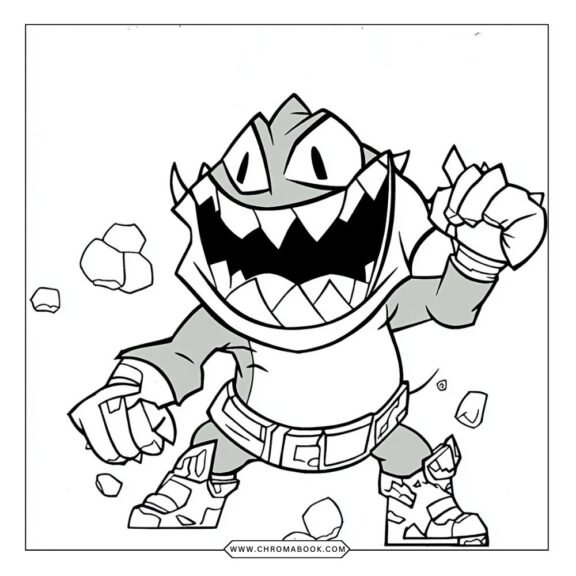 Goo Jit Zu characters in dynamic poses on this action-packed coloring page, perfect for kids. Free printable for creative fun!