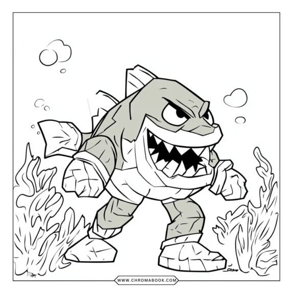 A fun Goo Jit Zu coloring page featuring dynamic action poses and unique characters, perfect for kids. Free printable!
