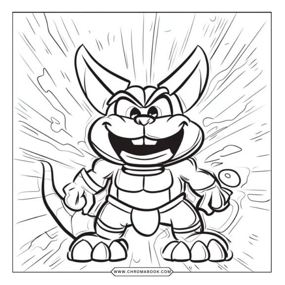 A fun Goo Jit Zu coloring page featuring dynamic characters in action poses, perfect for kids. Free printable for creative fun!