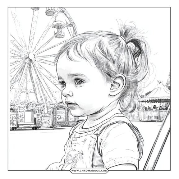 A fun Hershey Park-themed coloring page featuring rides, sweets, and playful characters, perfect for kids. Free printable!