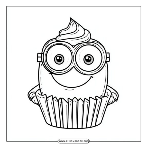 A fun Minions coloring page featuring playful Minion characters in whimsical poses, perfect for kids. Free printable!