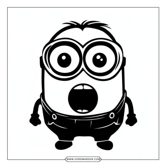 Fun Minions coloring page featuring quirky characters in playful poses, perfect for kids. Download this free printable for hours of creativity!