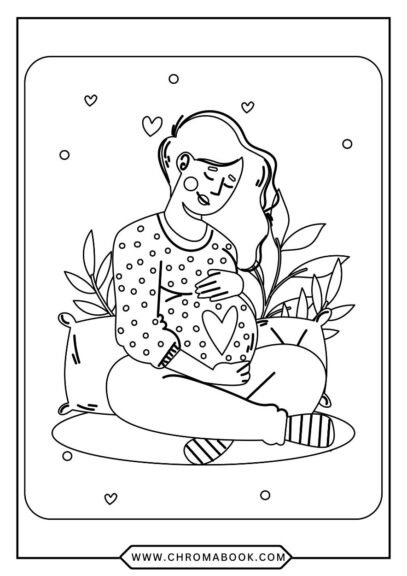 A beautiful floral mandala design for a Mother's Day coloring page, perfect for relaxation. Free printable for all ages!