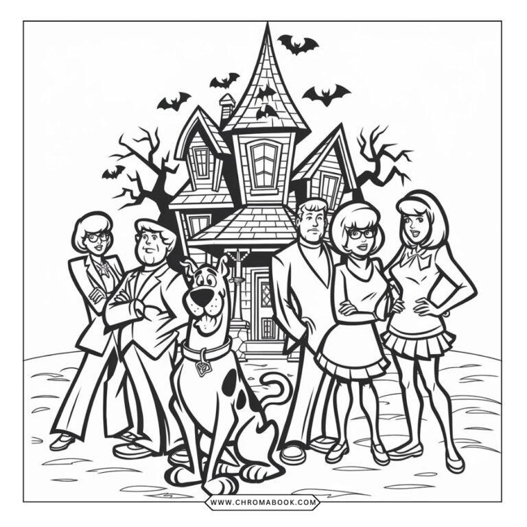 Scooby-Doo Coloring Pages: (Free Printable PDF) 🐾🎨 - Chromabook