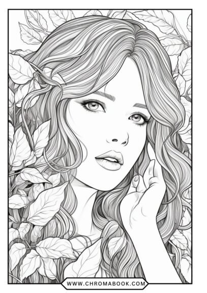 A detailed floral design featuring intricate petals and leaves, perfect for relaxation. Free printable coloring page for creativity.