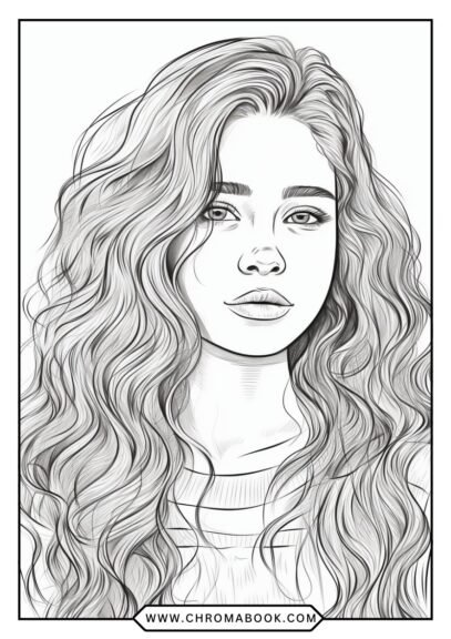 A detailed floral coloring page featuring intricate petals and leaves, perfect for relaxation. Free printable for your coloring enjoyment!