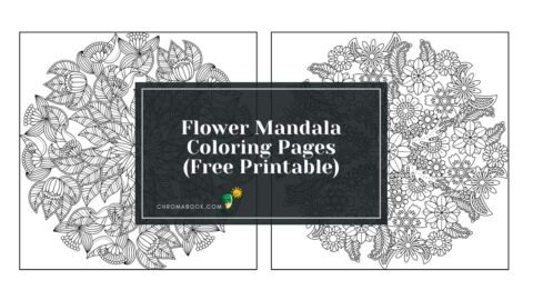 Intricate flower mandala design featuring intricate petals and patterns, perfect for creativity. Free printable coloring page.