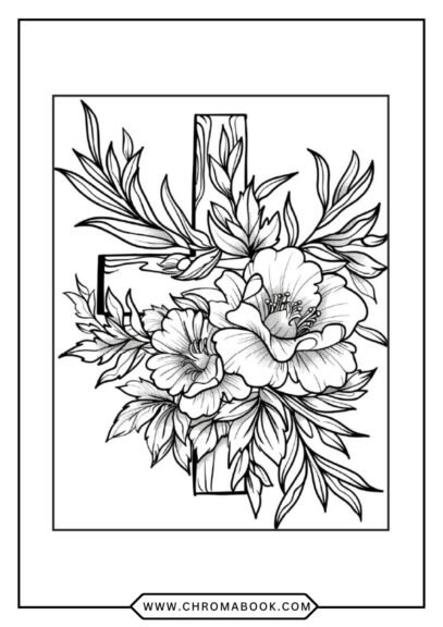 Intricate floral mandala design featuring swirling patterns and shapes, perfect for relaxation. Free printable coloring page.