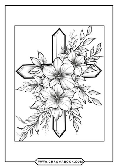 Intricate floral mandala design featuring swirling patterns and delicate details, perfect for relaxation. Coloring page, free printable.