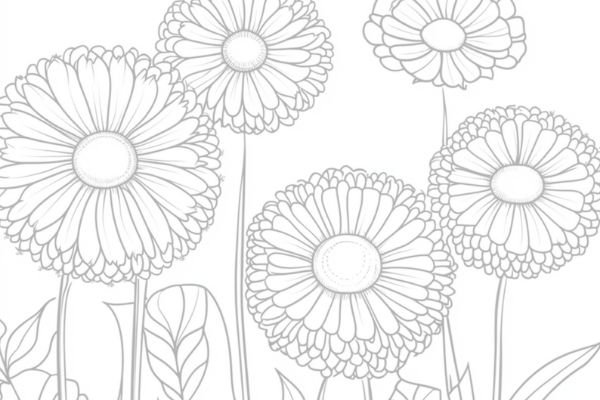 Flowers Coloring Pages