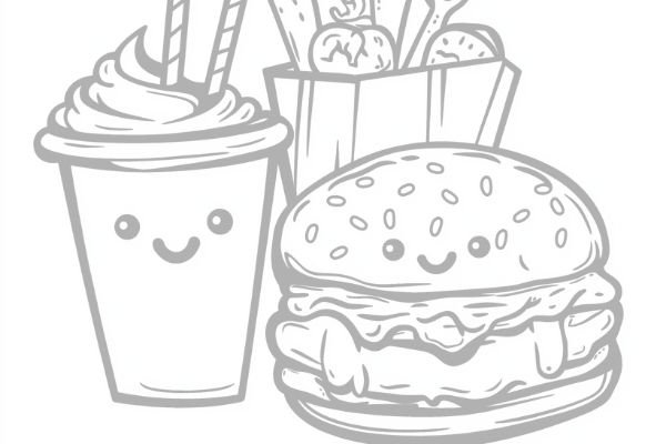 Food Coloring Pages