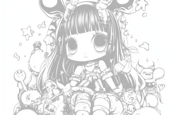 Kuromi Coloring Pages