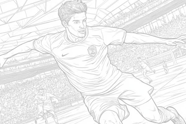 Soccer Coloring Pages