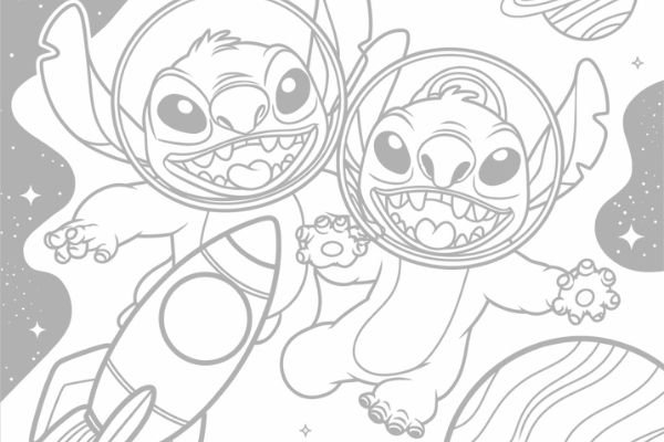 Stitch Coloring Pages