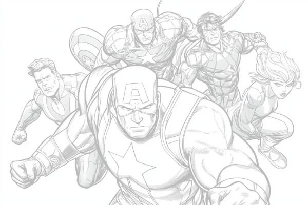Superheroes Coloring Pages